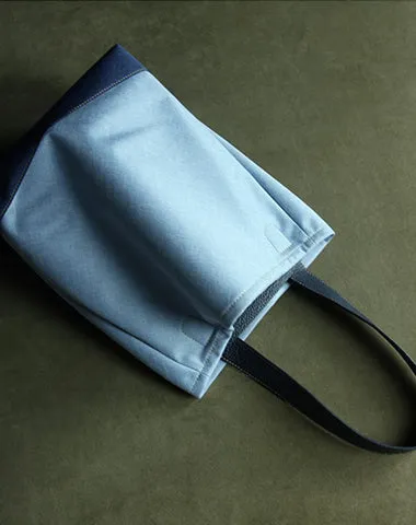 Womens Blue Nylon Shoulder Tote Bags Best Nylon Tote Handbag Shopper Bags Purse for Ladies