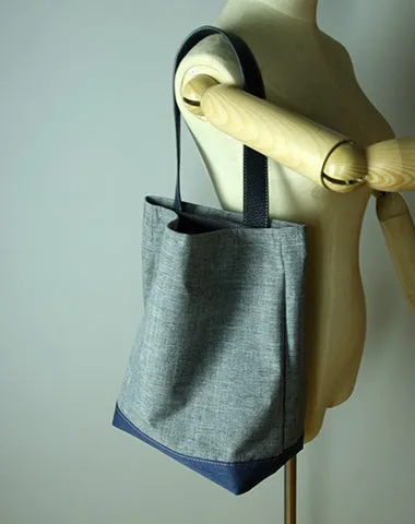 Womens Blue Nylon Shoulder Tote Bags Best Nylon Tote Handbag Shopper Bags Purse for Ladies