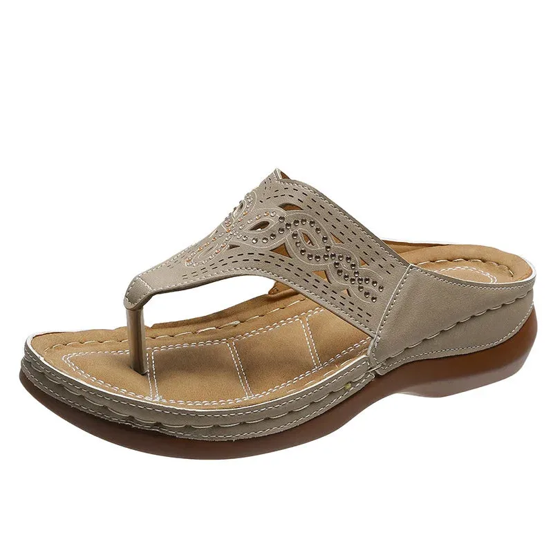 Women's Flip Flops with Arch Support Lightweight Sandals