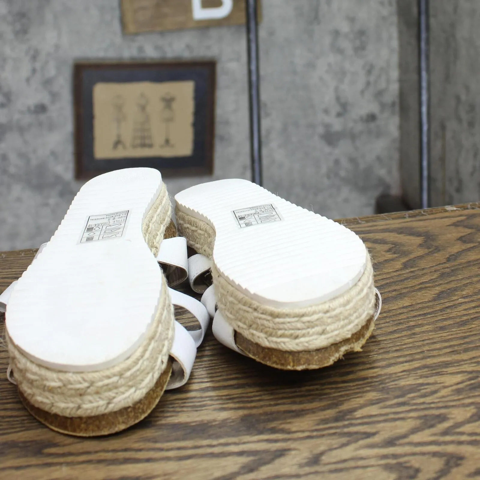 Yoki Women's Platform Espadrille Sandals CHIARA-10WHITE White 6.5M